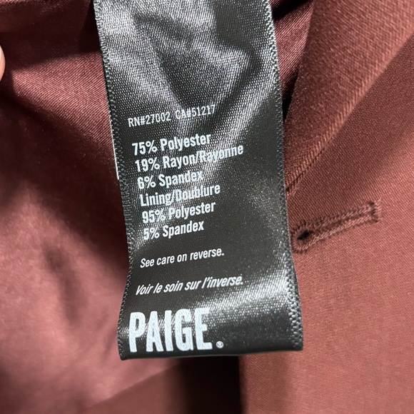 NWT Paige Malbec double breasted blazer in mahogany - Picture 10 of 11